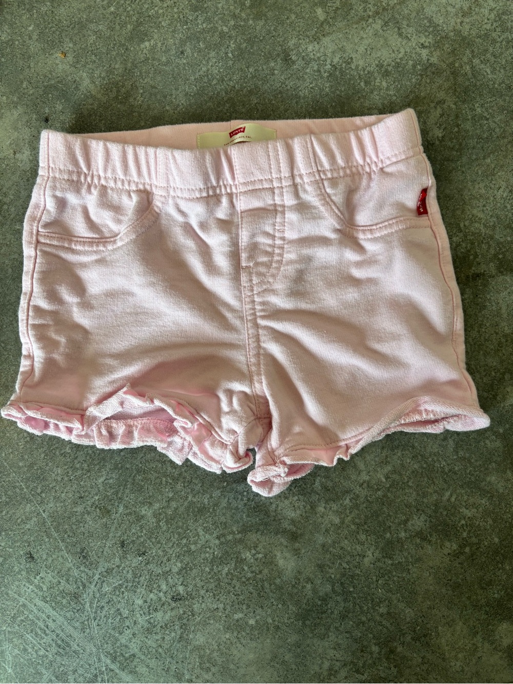 Levi's Light Pink Ruffle Hem Girls' Shorts